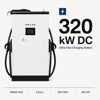 Nouvelle station de recharge pour véhicules électriques à montage au sol, double pistolet, 22 kW DC, chargeur intelligent pour voitures électriques OCPP