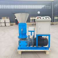Machine à granulés industrielle horizontale à matrice plate CE 380V 50Hz avec roulement pour foyer domestique et petite chaudière, granulés de 6-8mm