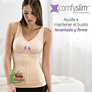 Faja Reductora de Cintura Comfyslim Beige, Soporte Firme Medio, Moldeadora de Cuerpo - Product Image 1