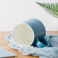 Logo personnalisé porcelaine lait cappuccino tasse de café en céramique en gros mat réutilisable dépoli tasse à café en céramique