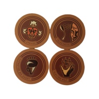 Sous-verres rectangulaires classiques en liège et carton, écologiques, absorbants et à séchage rapide, pour la cuisine et la maison, lot cadeau