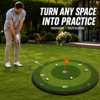 Tapis de golf portable pour l'intérieur, multi-cibles, entraîneur de précision pour les jeux courts, pour la maison, le bureau et l'entraînement en extérieur
