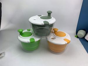 Nuevo Escurridor de Ensaladas Multiusos de Plástico, Lavador y Secador de Verduras con Tazón y Colador, Centrifugador de Lechuga - Product Image 3