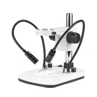Support de poteau de microscope Offre Spéciale avec lumières LED blanches à double col de cygne