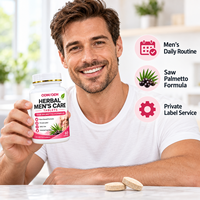 Comprimés de nutrition pour la prostate pour hommes OEM ODM, formule à base de palmier nain, complément alimentaire, fabricant en marque blanche, vente en gros B2B