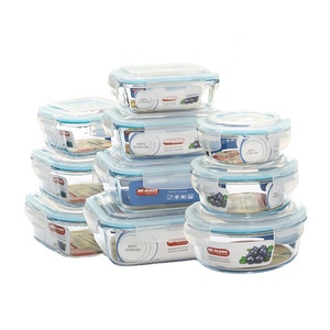 Glass Storage Containers Glass Container Set High Borosilicate Glass Storage Lunch Box Kitchen Storage Airtight Glass Food Container