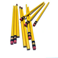 Crayons en bois personnalisés HB pour l'école, fournitures de papeterie en gros d'usine, crayons standard les moins chers pour la promotion