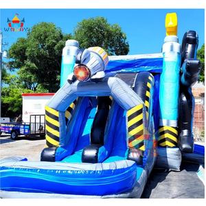 Équipement de location de fête commercial de haute qualité Château gonflable aquatique Grand château gonflable <span class=keywords><strong>robot</strong></span> Combo avec toboggan et <span class=keywords><strong>piscine</strong></span> - Product Image 4