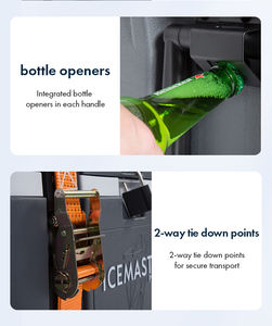 Nevera Portátil Grande de 50L/70L/120L con Vaso Medidor Integrado y Colador en el Ensamblaje de Drenaje - Product Image 4