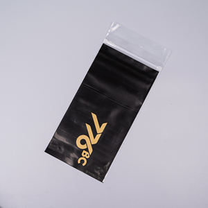 Schwarze wieder verwendbare Kunststoff-Grip-Seal-Druck verschluss beutel mit wieder verwendbarer und wieder versch ließbarer Druck funktion - Product Image 2