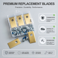 Lames de rechange pour tondeuse à gazon robotisée en titane compatibles avec Worx Landroid, lames de coupe durables, accessoires d'entretien des pelouses de jardin
