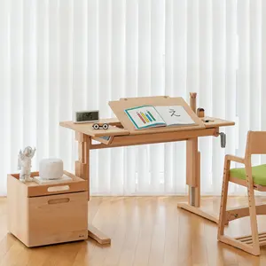 Writing Desk Wood Ergonomic Kids Study Computer Table and Desk for Student for Study Home