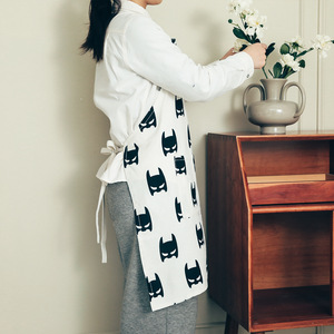 Cotton Linen Apron Geometric Pattern Oil Proof Stain Resistant Parent Child Aprons Daily Use Four Seasons - Product Image 3