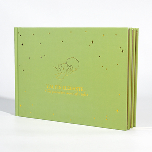 Agenda Personalizada para el Embarazo, <span class=keywords><strong>Libro</strong></span> de Recuerdos, Regalo Diario, Registro de Recuerdos, Diario del Primer Bebé, Papel Artístico, Tapa Dura, Spray Dorado - Product Image 2