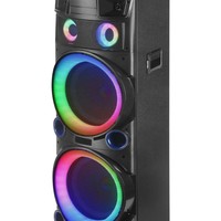 Speaker LED Luar Ruangan Super Keren Berdaya Tinggi untuk Tarian Persegi, Speaker Berkualitas Tinggi dengan Baterai 4.1 3000-5000mAh dan Remote Control