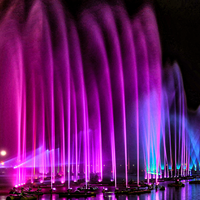 Fontaine musicale moderne en acier inoxydable DEWY, design populaire, grande taille, avec projection, pour usage commercial extérieur (lac/rivière/villa/hôtel)