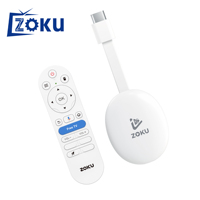 ZOKU TV Stick Terlaris Z4 Android 14.0 WiFi Dual Band H618 Quad Core 2GB RAM 16GB ROM BT 5.2 Harga Pabrik