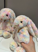 Peluche Lapin Lazulia de la Série Bashful de Jellycotts, Jouet en Peluche Doux, Poupée Lapin Rembourrée, Peluche Animale Kawaii pour Enfants