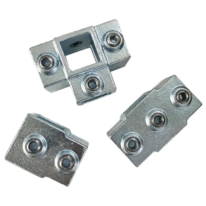 Raccords à serrage en fonte malléable de 30 <span class=keywords><strong>mm</strong></span>, connecteurs de tubes carrés galvanisés, système de garde-corps et main courante en <span class=keywords><strong>acier</strong></span> structurel - Product Image 2