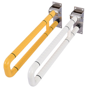 Ji Tu Foldable Toilet <b>Grab</b> <b>Bar</b> U Shape Nylon 201 Stainless Steel Powder Coated For Bathroom Elderly Disabled Support - Product Image 5