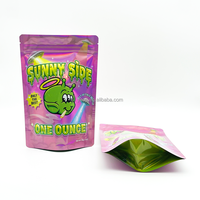 Sacs refermables en Mylar transparents, anti-odeur et anti-humidité, personnalisables par impression numérique, avec fermeture éclair, pour écouteurs (3,5, 7, 14, 28 g)
