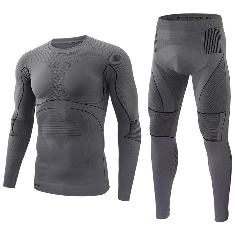 ESDY Men Function Sports Long Johns Tactical Seamless Thermal Underwear Set