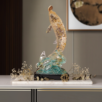Statue en résine de poisson koï
