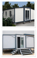 Maison conteneur préfabriquée extensible en verre 3 4 5 chambres à coucher Maisons entièrement transparentes Villa modulaire préfabriquée étendue Maison