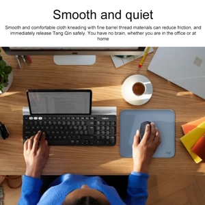 แผ่นรองเมาส์ <span class=keywords><strong>Logitech</strong></span> แบบนุ่มวัสดุผ้าทอแผ่นรองเมาส์แบบกันน้ำซึม - Product Image 5