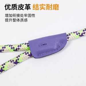 Correa para perros, cadena tipo P, cuerda tipo P, correa para pasear perros, entrenamiento para perros pequeños, medianos y grandes, a prueba de explosiones, con sistema de anudado, dorada - Product Image 4