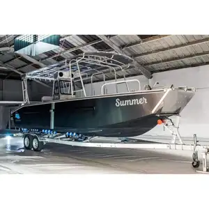 Toptan alüminyum tekneler iniş zanaat alüminyum gemi-26ft 7.9m tekne landing craft İş alüminyum tekne amerika