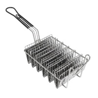 Panier à tacos pliable mexicain à 4/6/8 compartiments, support en forme de V pour rouleaux de tortillas de maïs, support à tacos en acier inoxydable, crochet simple antidérapant