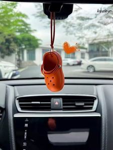 Exquisite Detail Mini Rubber Slipper Keychain Deluxe Shoe Keyring for Bags Boutique Silicone Hole Sandals <b>Key</b> <b>Chain</b> Fast Ship - Product Image 6