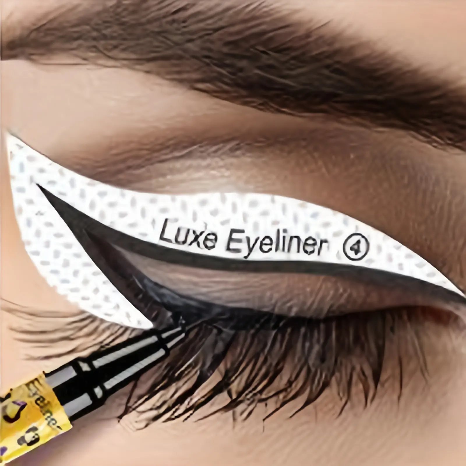 Eyeliner Stencil Stickers Set Maquillaje multifuncional Herramienta de pestañas Plantilla Eyeliner Cejas Plantillas Aplicador de maquillaje de ojos