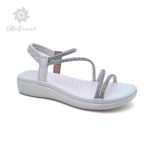 Nuova piattaforma <span class=keywords><strong>sandali</strong></span> Slide 40mm Lift Memory Foam Base intrecciata vegana pelle Resort da donna - Product Image 3