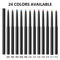 Pena Gel Eyeliner Label Pribadi Laris Manis, Berkilau, Tahan Air, Tahan Lama, Berkualitas Tinggi, Warna-Warni