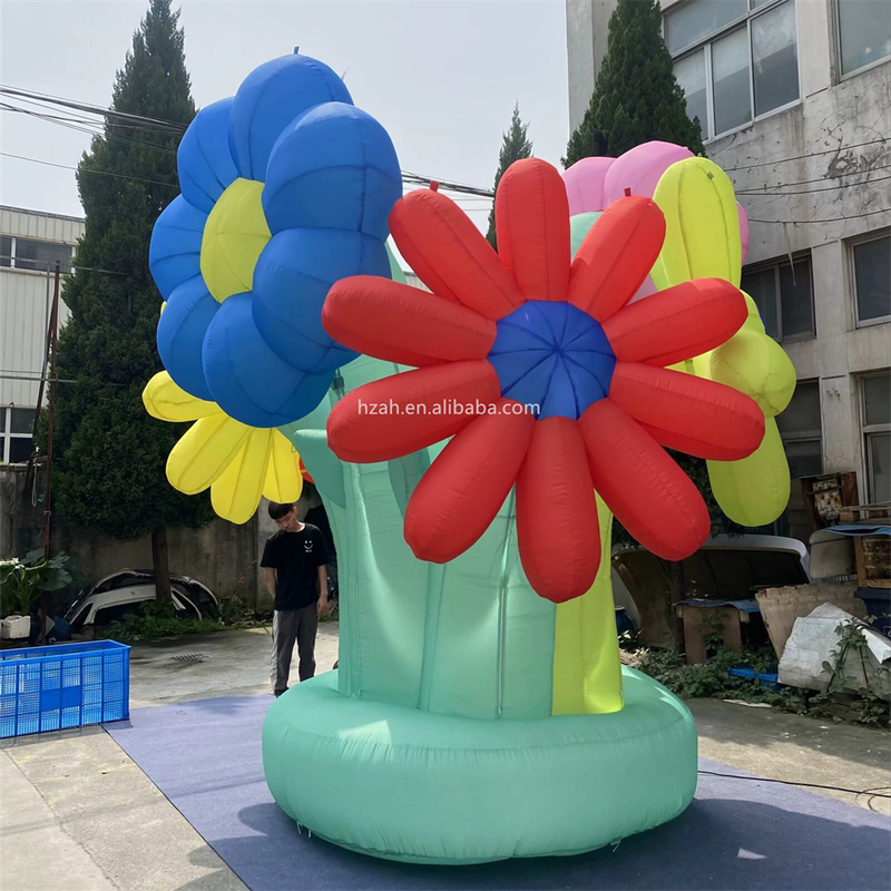 Outdoor Inflatable Flower Model Green Inflatable