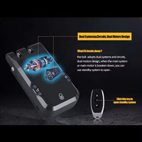 Serrure de porte intelligente extérieure sans clé avec cylindre électronique, application Tuya, empreinte digitale, Wi-Fi et télécommande invisible