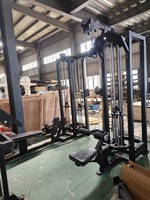 Machine commerciale de croisement de câble de forme physique de gymnase entraîneur fonctionnel de station multi Smith Lat