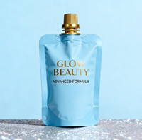 Sachet souple personnalisé en PE de qualité alimentaire avec mini bec verseur pour emballage de lotion, crème visage, huile essentielle et soins de la peau