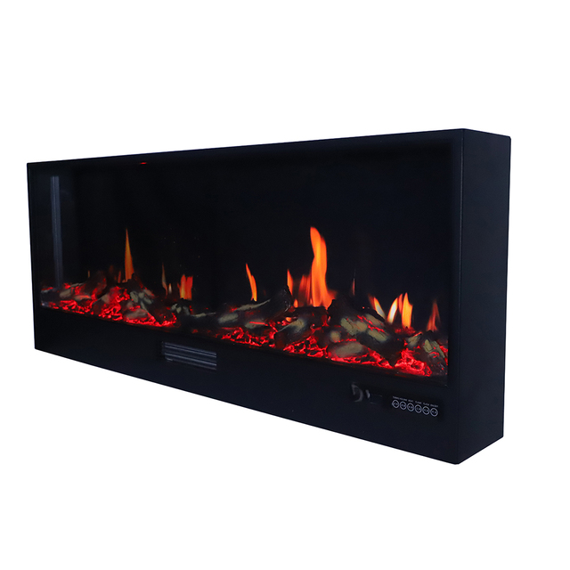 E-smart 1200mm Length Wall Mounted Smart Electric Artificial Fireplace Remote Control Adjustable Thermostat Household Hotel