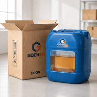 Adjuvant liquide PCE HR pour une réduction de 35 % de l'eau, avec une faible proportion eau-liant pour le béton C60 et supérieur