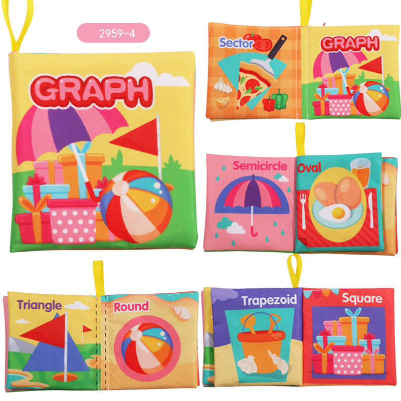 4 pages-8 faces-livres en tissu 29g