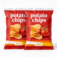 Sachets en plastique thermosoudés personnalisés à haute barrière, résistants à l'humidité, pour l'emballage de snacks (pommes de terre frites)