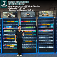 Présentoir à tabac avec écran de merchandising numérique, présentoir à cigarettes, présentoir pour magasin de tabac, pour chaîne de magasins et stations-service