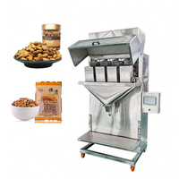 Machine de remplissage et de conditionnement semi-automatique à 2 balances (1 kg, 2 kg) pour granulés, céréales, riz, haricots, noix, sucre