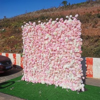 SPR Bruidsmeisjesboeket Op Maat Gemaakt 5D Effecten Bloemenwand Matten Kunstbloemen Wand Rozen Paneel voor Yoga Shop Decoratie