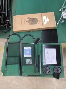 Marco de acero Estante de almacenamiento de <span class=keywords><strong>leña</strong></span> Soporte de troncos de madera Carro de transporte de madera ensamblado de metal - Product Image 6