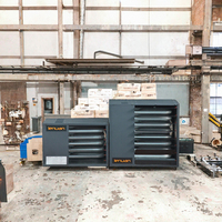 Chauffage industriel indirect au gaz naturel LENUAN 40KW pour atelier, entrepôt, salle de travail, équipement de chauffage d'usine