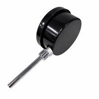 Termometer Bimetalik SPR 75mm 0-120 ° C G1/2 Radial Mount Black Steel Case SS Stem EN13190 Cl.2.0 CE Industrial